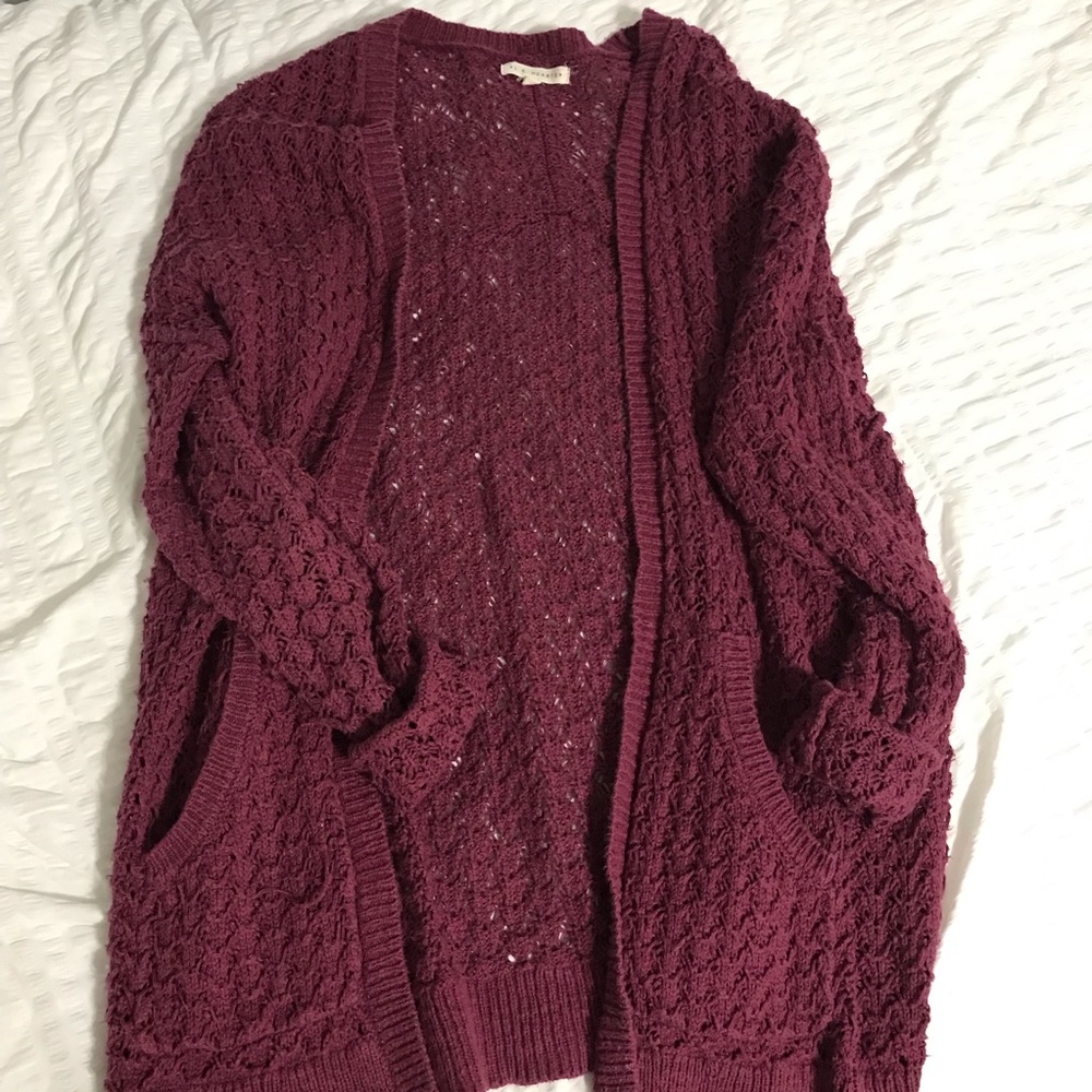 BURGANDY CARDIGAN